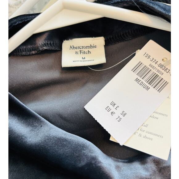 Abercrombie & Fitch Paloma Velvet Long Sleeve Mini Dress Medium - Picture 5 of 7